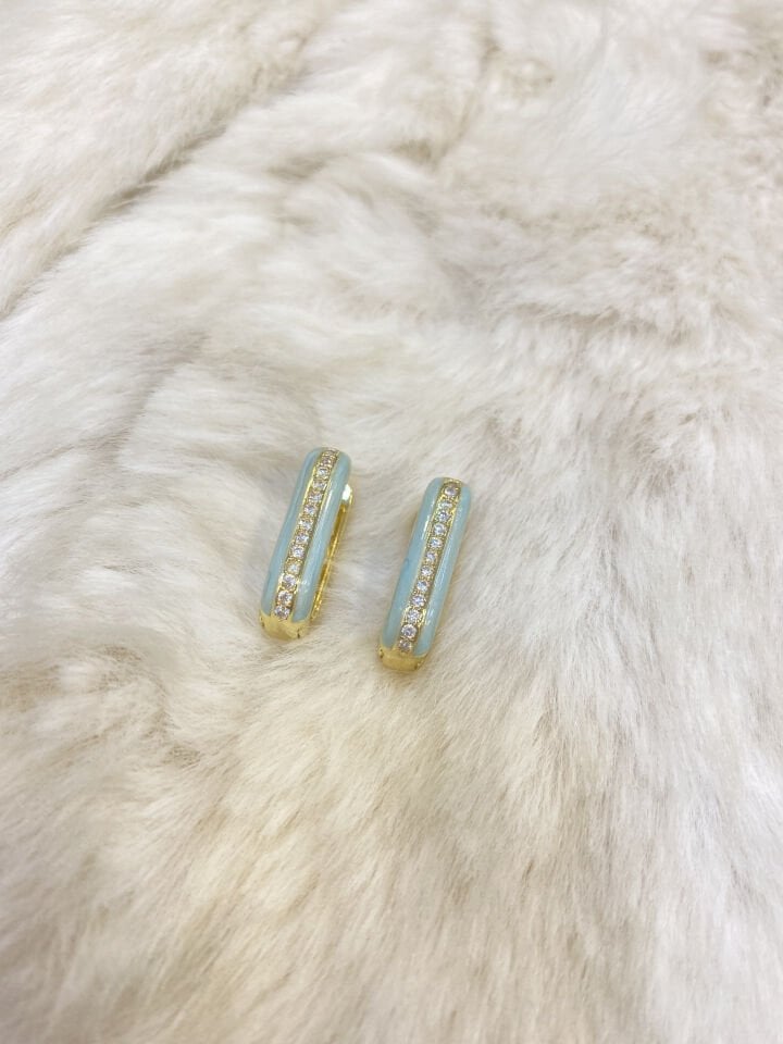 DİKDÖRTGEN ORTASI TAŞ KÜ MAVİ