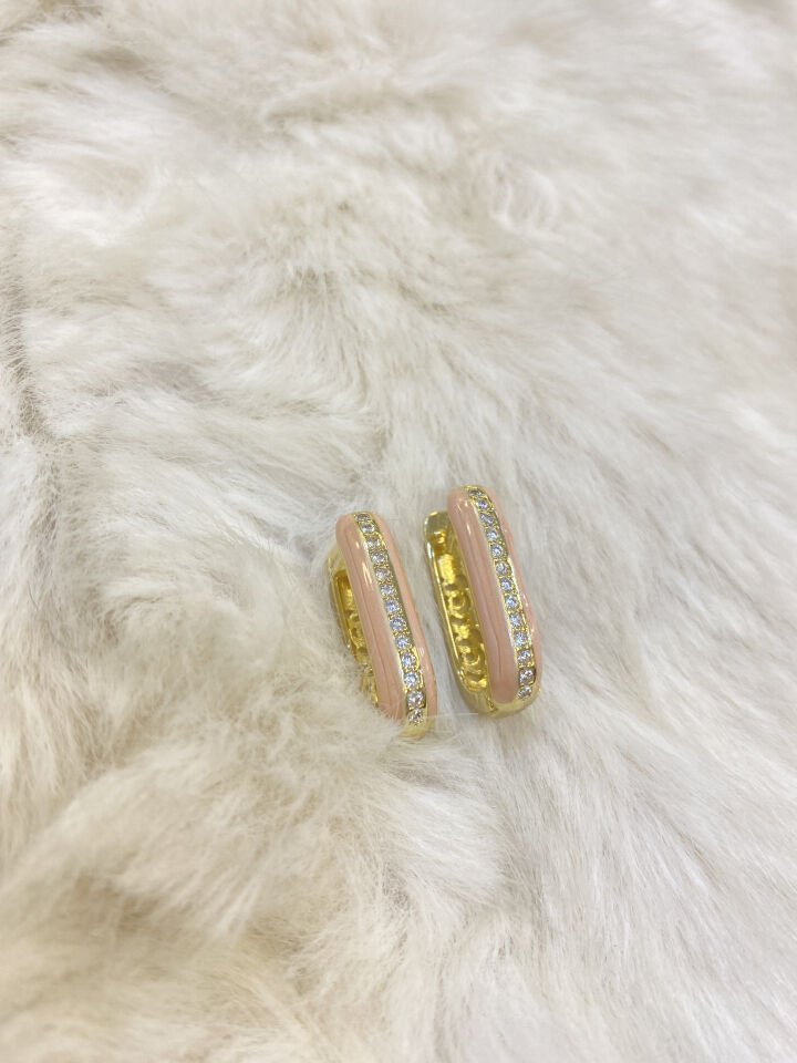 DİKDÖRTGEN ORTASI TAŞ KÜ PEMBE