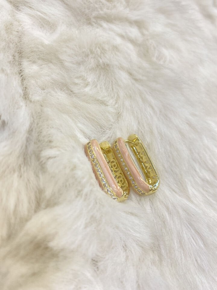 DİKDÖRTGEN ORTASI TAŞ KÜ PEMBE