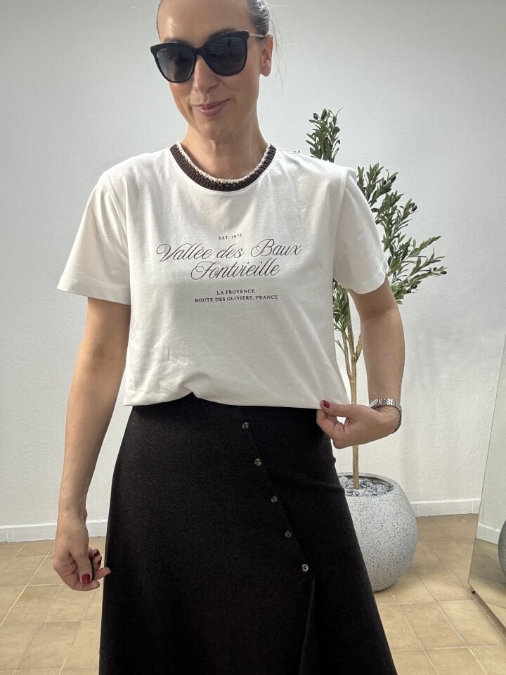 YAZI BASKILI T-SHIRT 1843