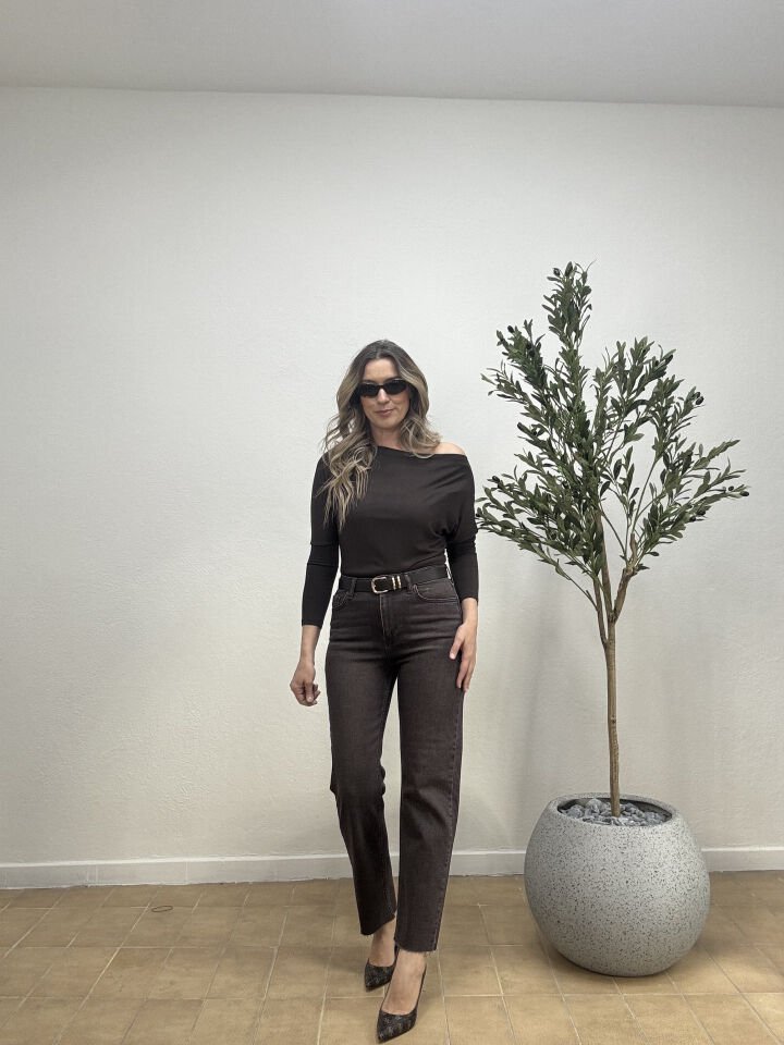 MOM JEAN 34 - Kahverengi