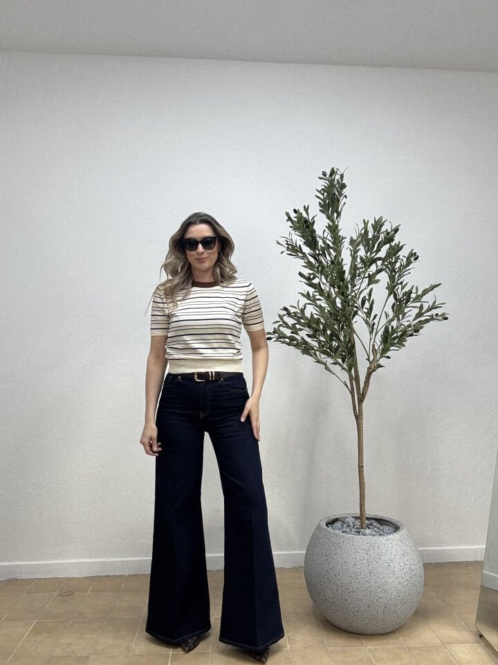 GENİŞ PAÇA PANTOLON Lacivert - 40