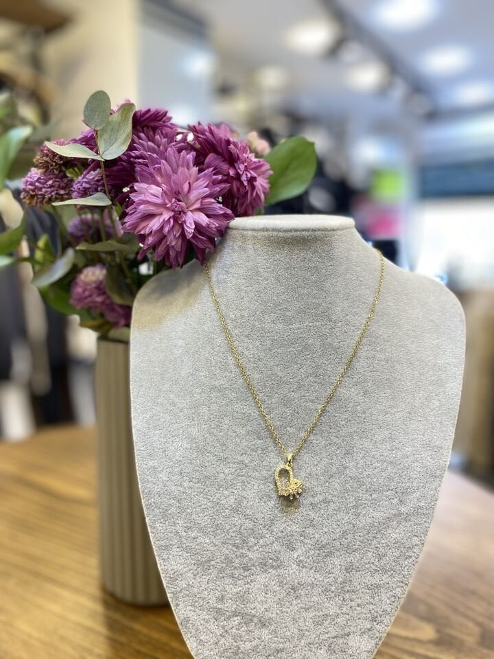 KALP VE ÇİÇEK FİGÜR KO ALTIN