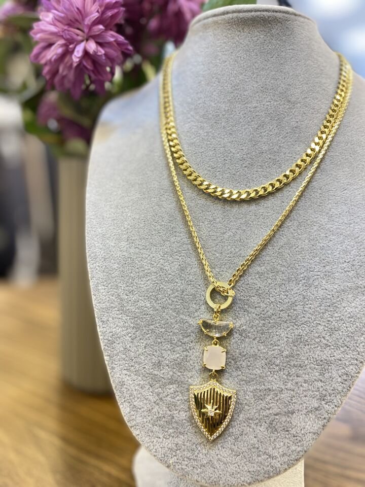 İKİLİ KALKAN FİGÜR KO ALTIN