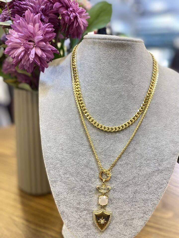 İKİLİ KALKAN FİGÜR KO ALTIN