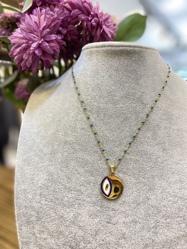 YUV. MAVİ BONCUKLU KO ALTIN