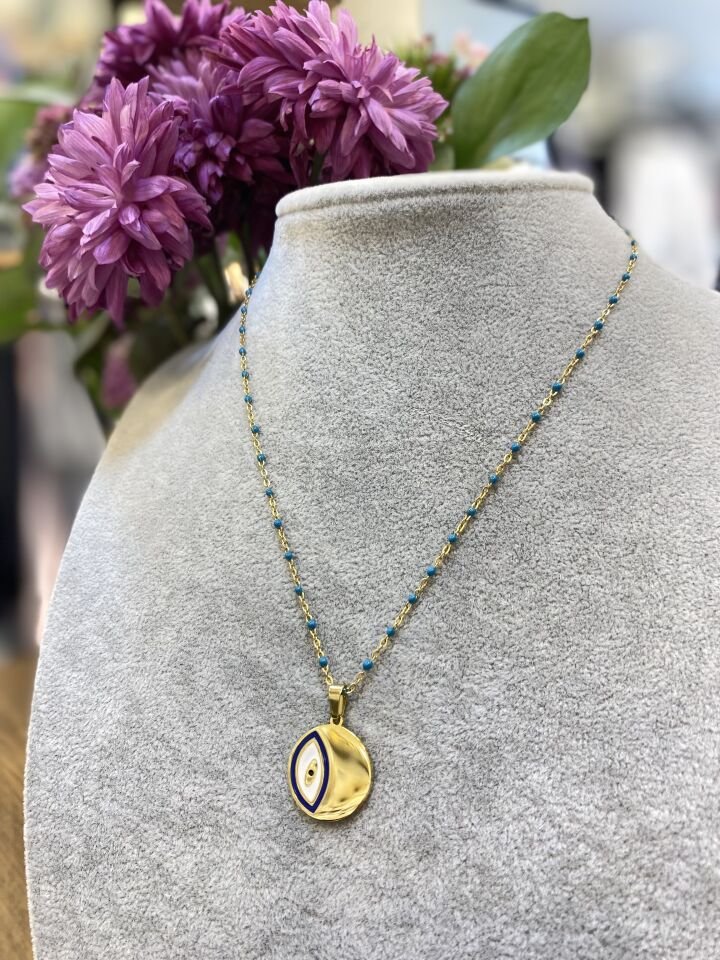 YUV. MAVİ BONCUKLU KO ALTIN