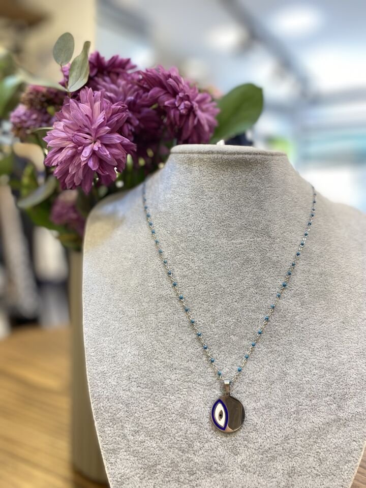 YUV. MAVİ BONCUKLU KO GÜMÜŞ